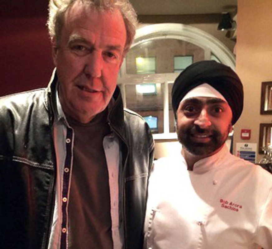 Bob Arora, Head Chef of Sachins and former Top Gear presenter Jeremy Clarkson